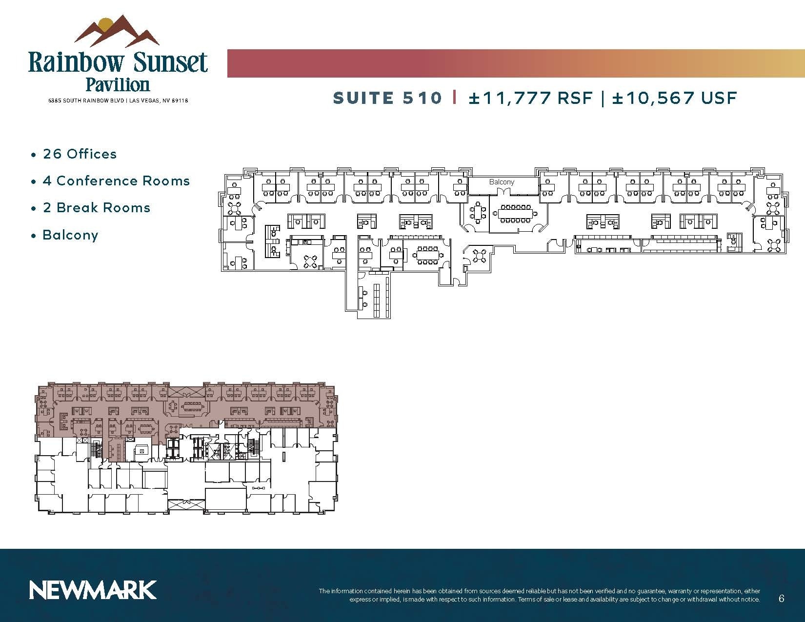 6385 S Rainbow Blvd, Las Vegas, NV à louer Plan d’étage– Image 1 sur 1