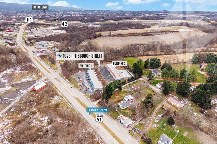 1023 Pittsburgh Rd, Uniontown, PA à louer - Photo de l’immeuble – Image 3 sur 11