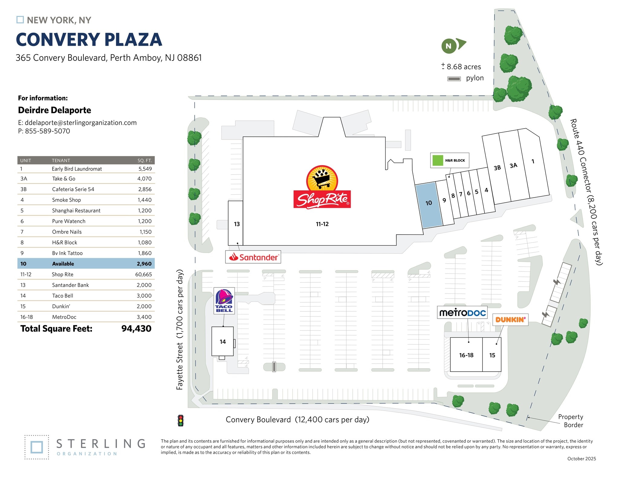 365 Convery Blvd, Perth Amboy, NJ à louer Plan de site– Image 1 sur 1