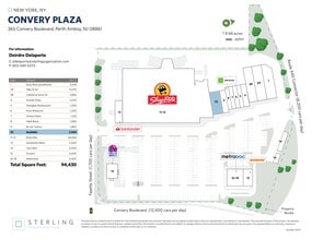 365 Convery Blvd, Perth Amboy, NJ à louer Plan de site– Image 1 sur 1