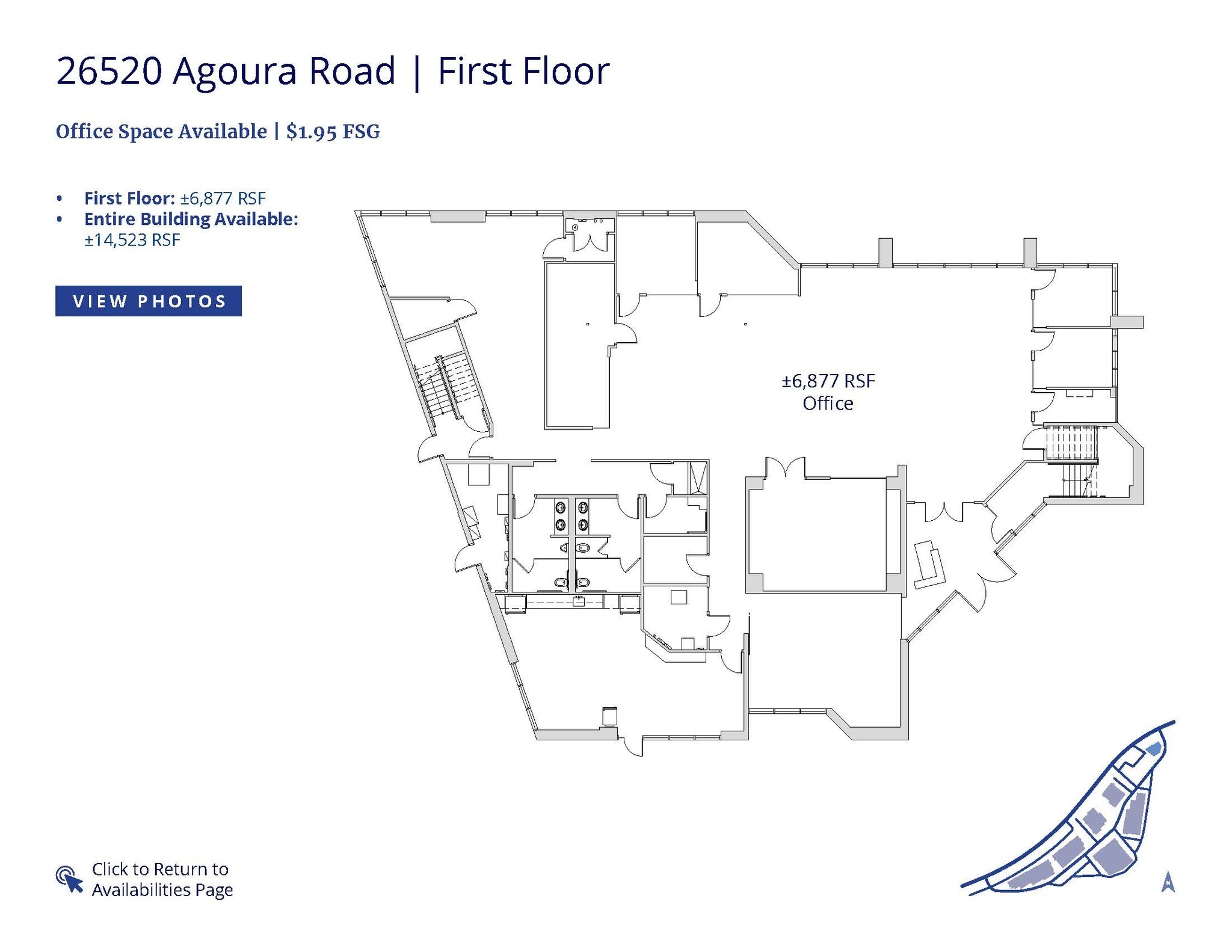 26610 Agoura Rd, Calabasas, CA à louer Plan d’étage– Image 1 sur 9