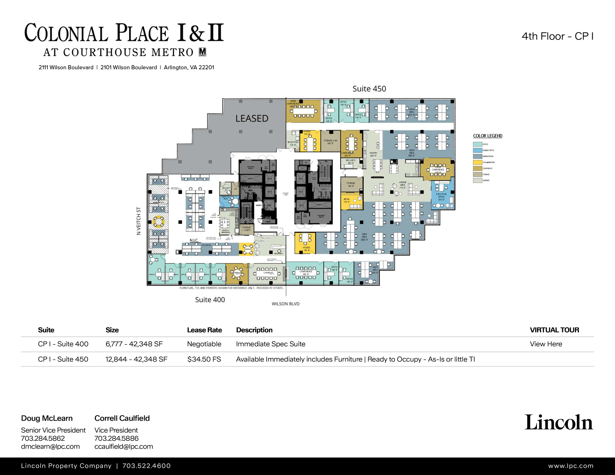 2111 Wilson Blvd, Arlington, VA à louer Plan d’étage– Image 1 sur 1