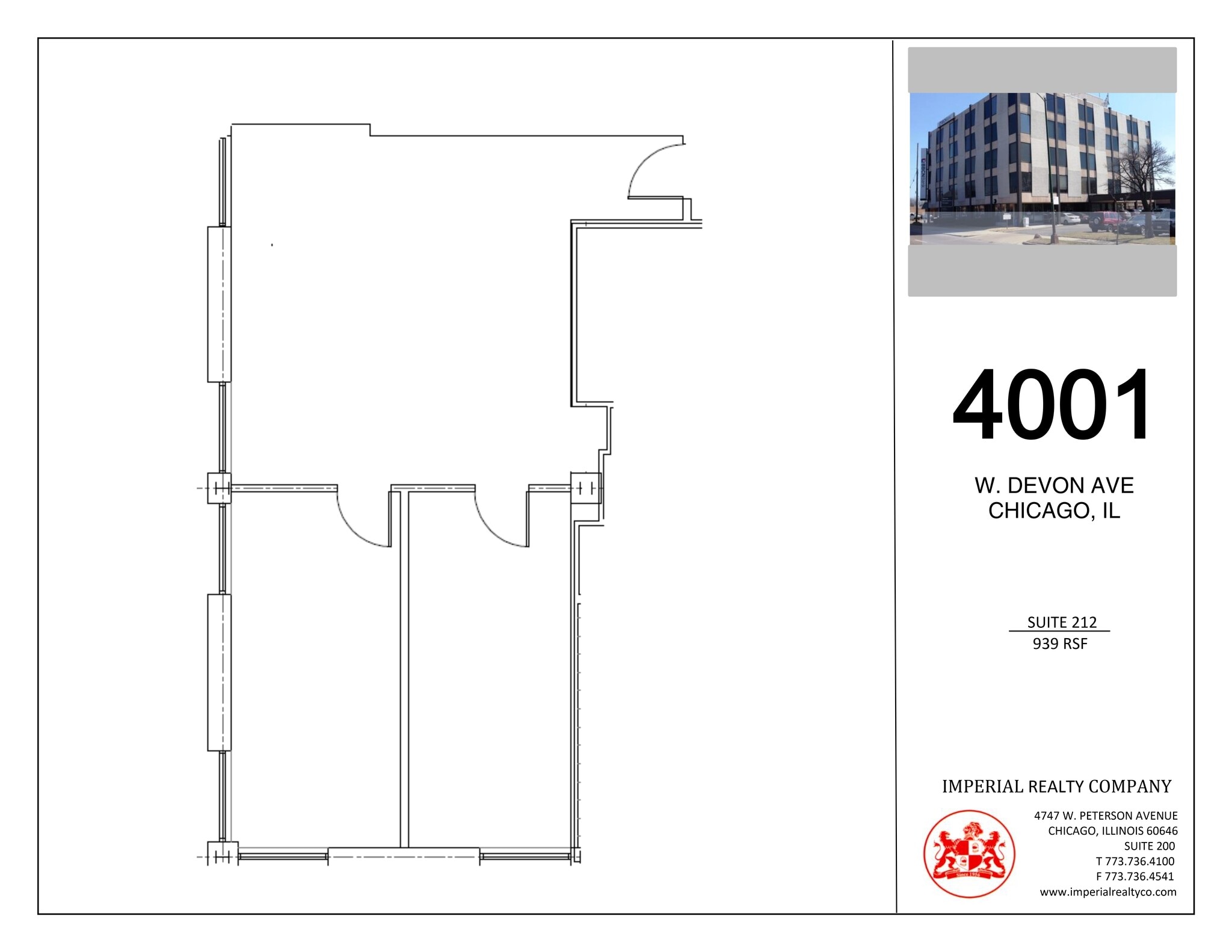 4001 W Devon Ave, Chicago, IL à louer Plan de site– Image 1 sur 4