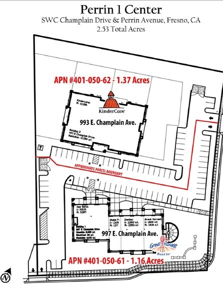 997 E Champlain Dr, Fresno, CA à louer - Plan de site – Image 2 sur 9