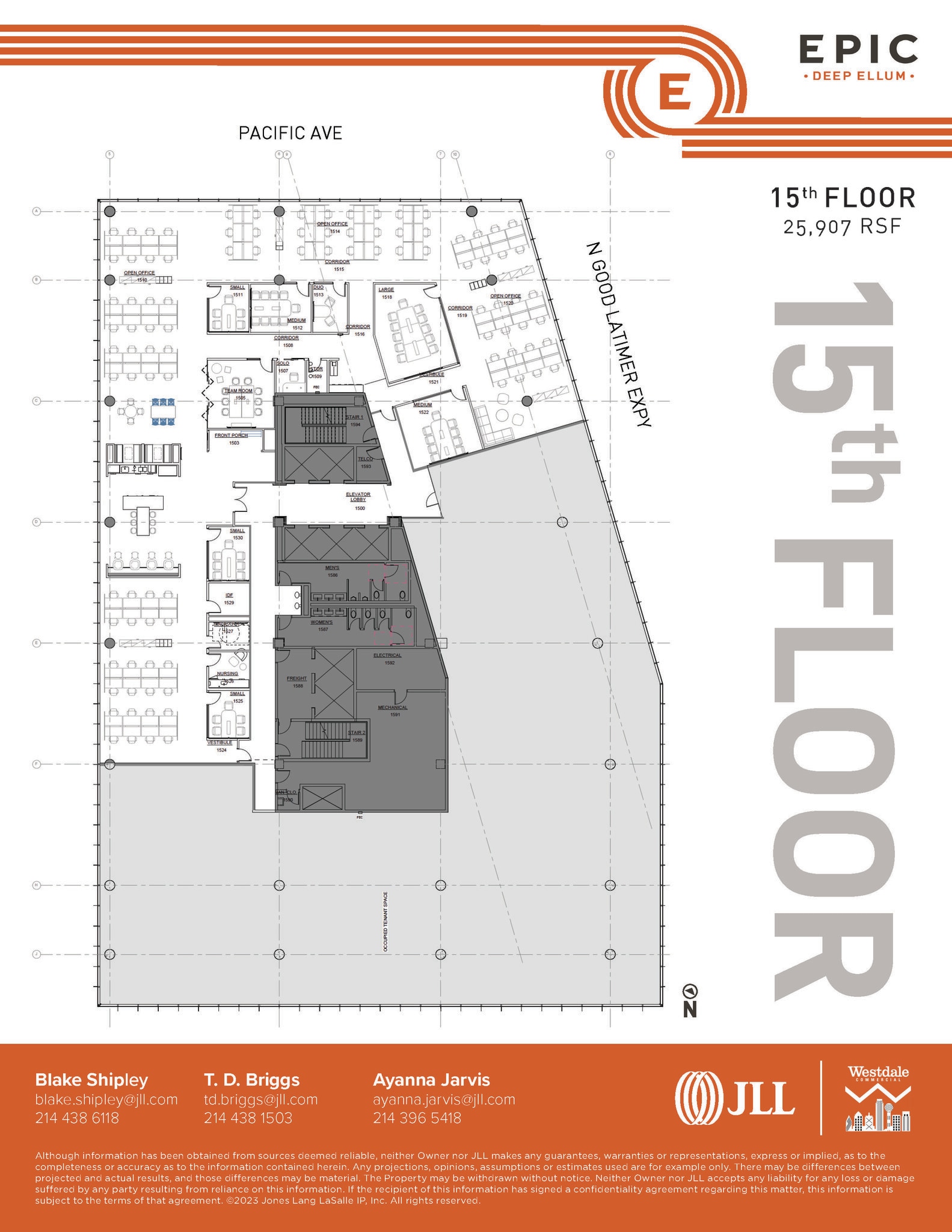 2550 Pacific Ave, Dallas, TX à louer Plan d’étage– Image 1 sur 1