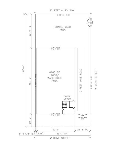 1401 W Olive St, Springfield, MO à louer - Plan de site – Image 2 sur 14