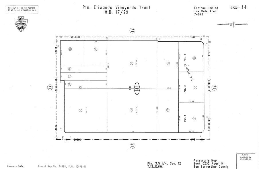 8655 Beech Ave, Fontana, CA à louer - Plan cadastral – Image 1 sur 1