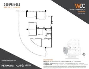 100 Pringle Ave, Walnut Creek, CA à louer Plan d’étage– Image 1 sur 1