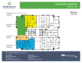 15005 Shady Grove Rd, Rockville, MD à louer Plan d’étage– Image 1 sur 1
