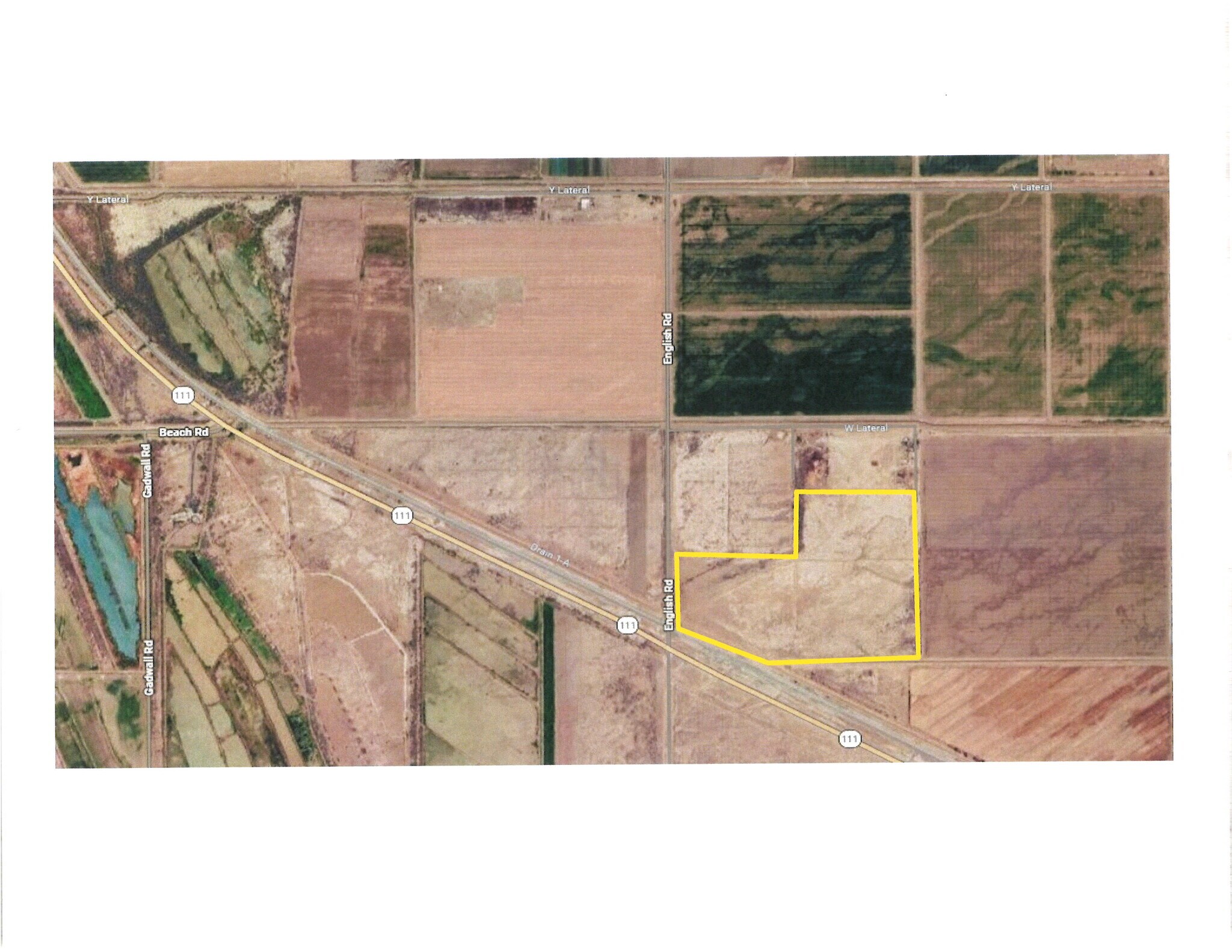 HWY 111 and English Rd., Niland, CA à vendre Aérien– Image 1 sur 3