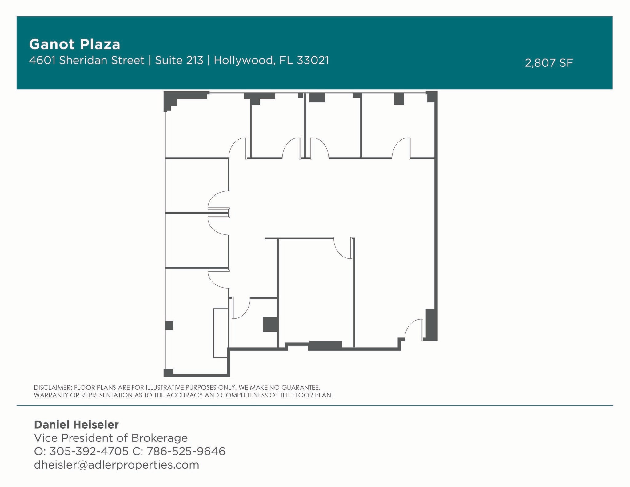 4601 Sheridan St, Hollywood, FL à louer Plan d’étage– Image 1 sur 1