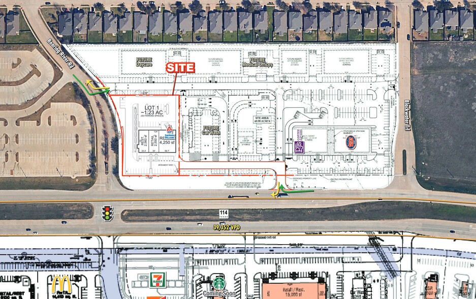 Roaring River Rd & Hwy 114, Justin, TX à louer - Plan de site – Image 1 sur 3