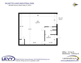 15900-15998 NW 48th Ave, Miami Lakes, FL à louer Plan d’étage– Image 2 sur 3