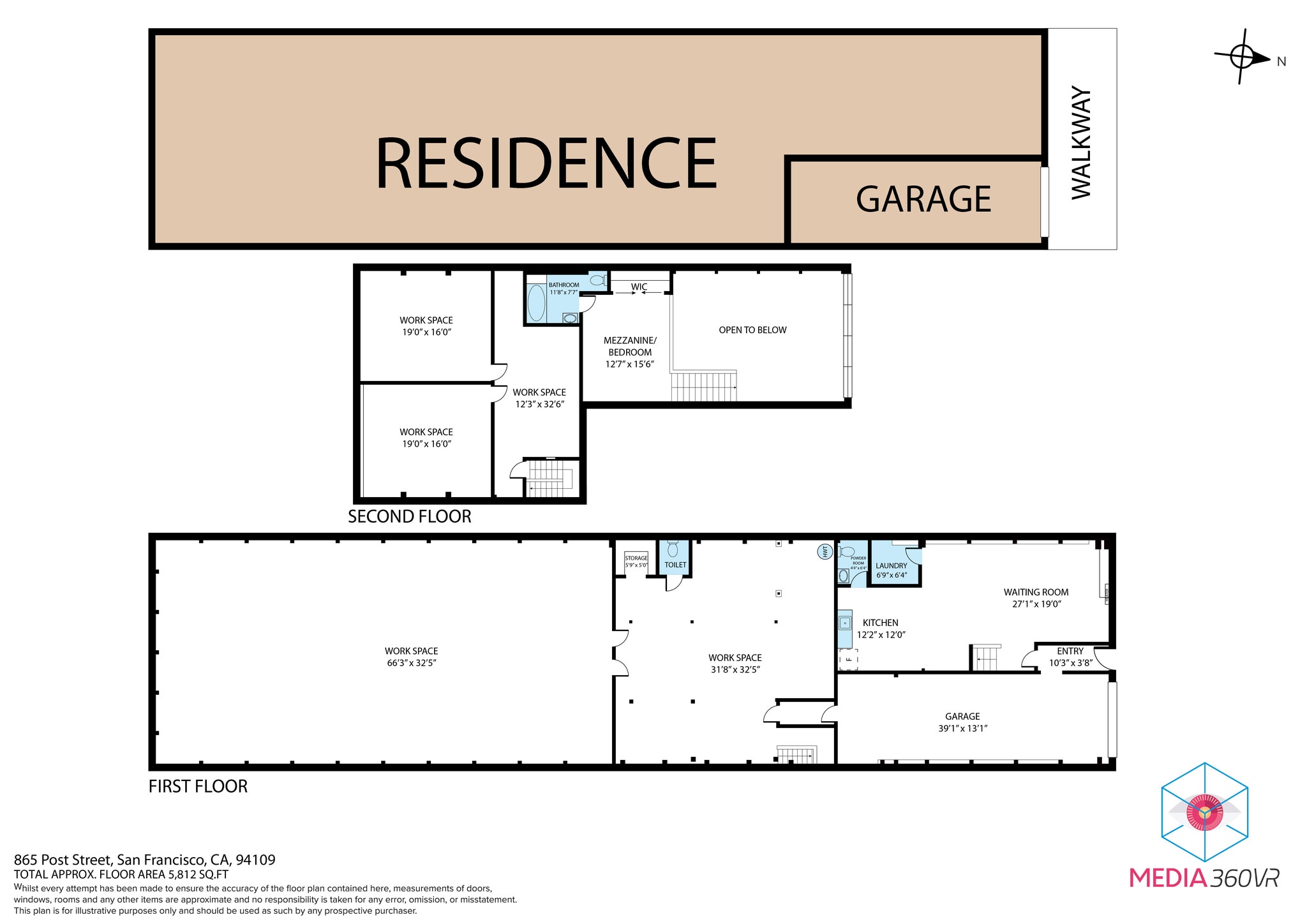 865 Post St, San Francisco, CA à louer Plan d’étage– Image 1 sur 1