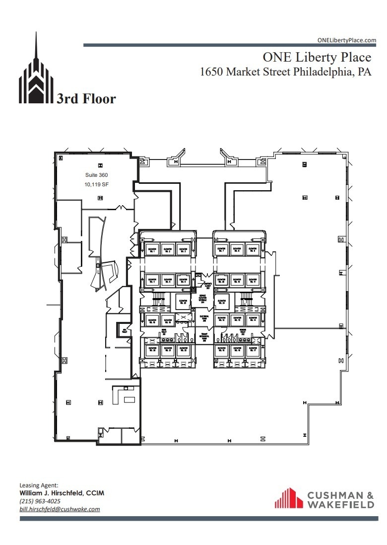 1650 Market St, Philadelphia, PA à louer Plan d’étage– Image 1 sur 1