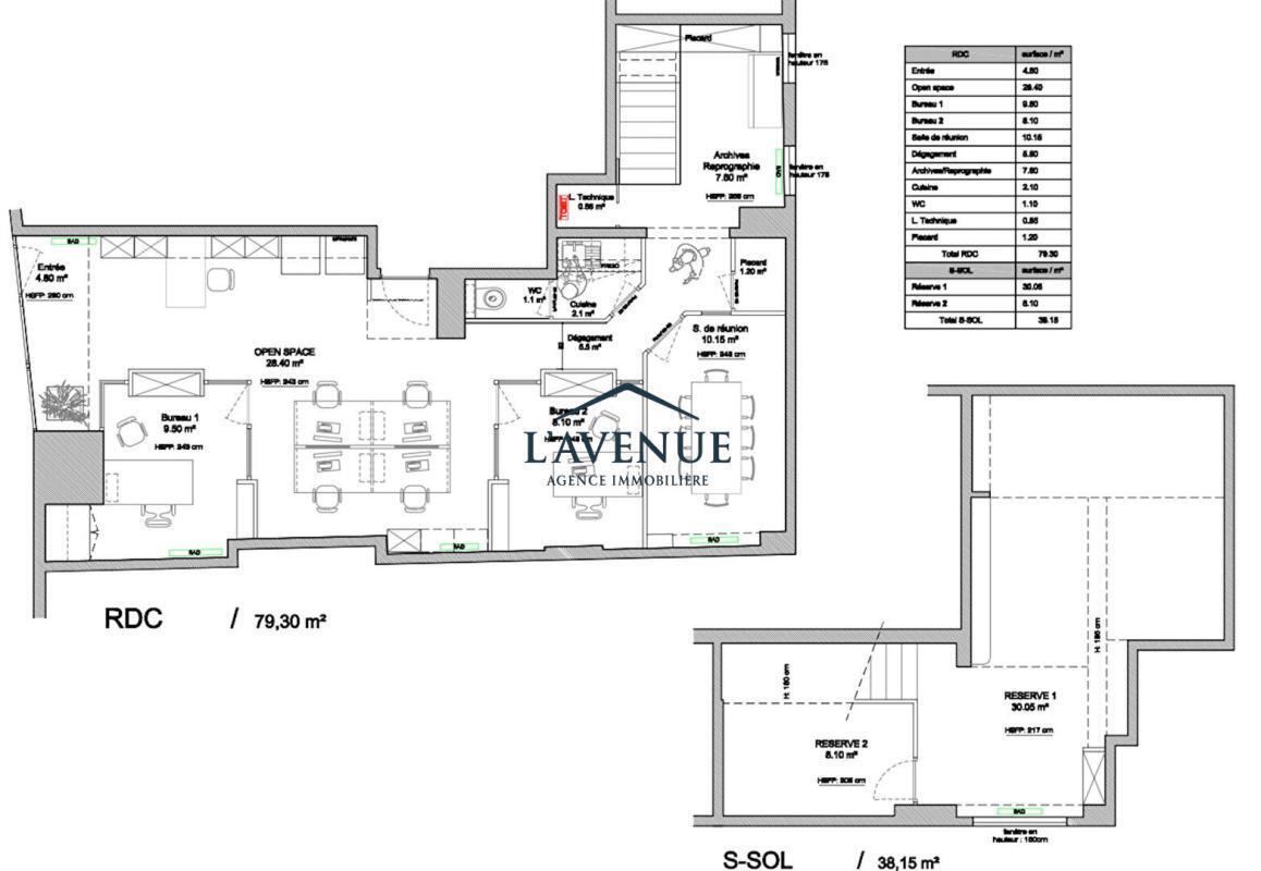Local commercial dans Paris à vendre Plan d’étage– Image 1 sur 10