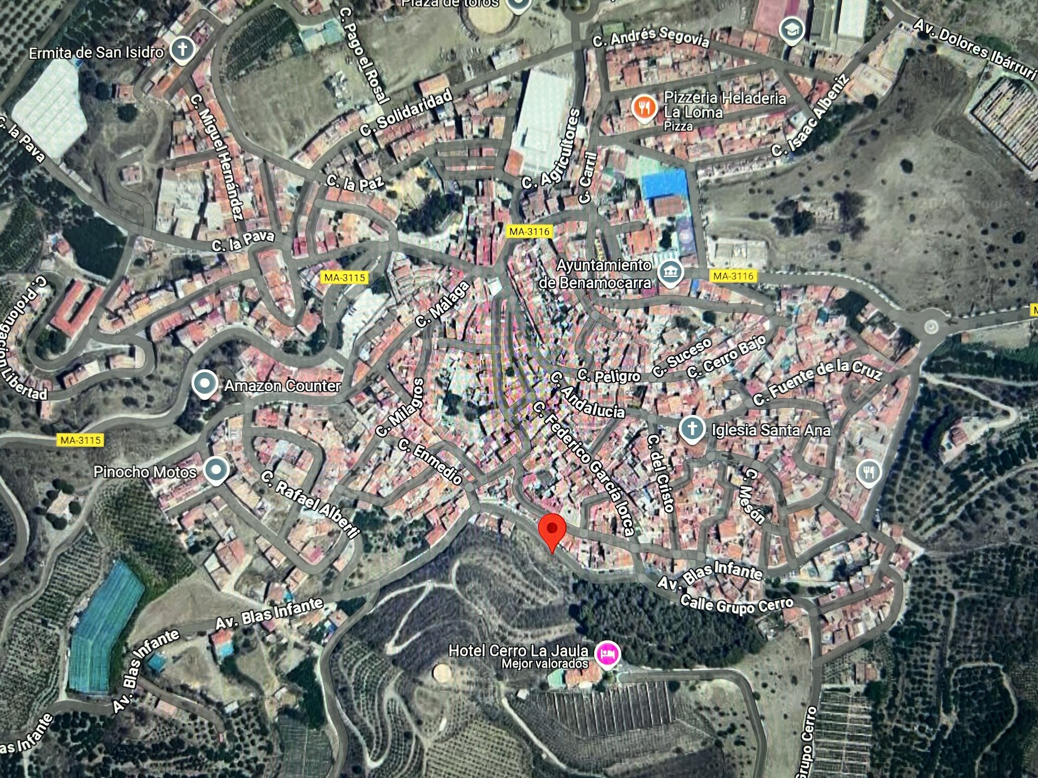 Terrain dans Benamocarra, Málaga à vendre Plan de site– Image 1 sur 9
