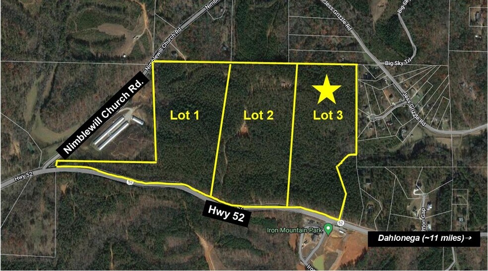 6480 Highway 52 W, Dahlonega, GA à vendre - Photo de l’immeuble – Image 1 sur 5