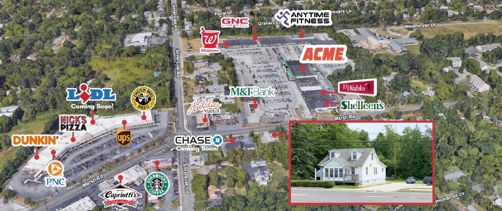 1809 Marsh Rd, Wilmington, DE à vendre - Aérien – Image 1 sur 3