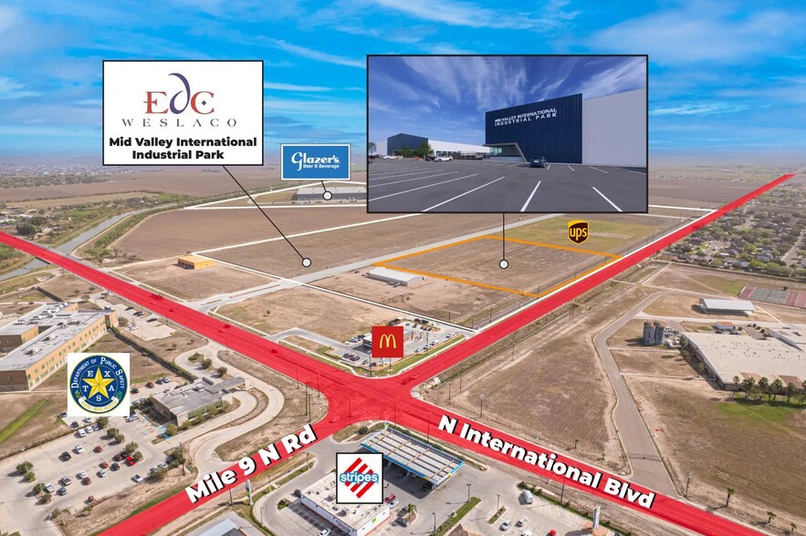 3510 Economic Ave, Weslaco, TX à louer - Aérien – Image 2 sur 6