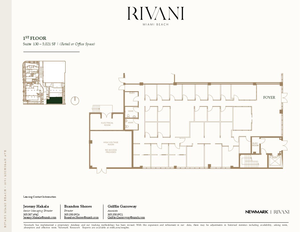 1691 Michigan Ave, Miami Beach, FL à louer Plan d’étage– Image 1 sur 1