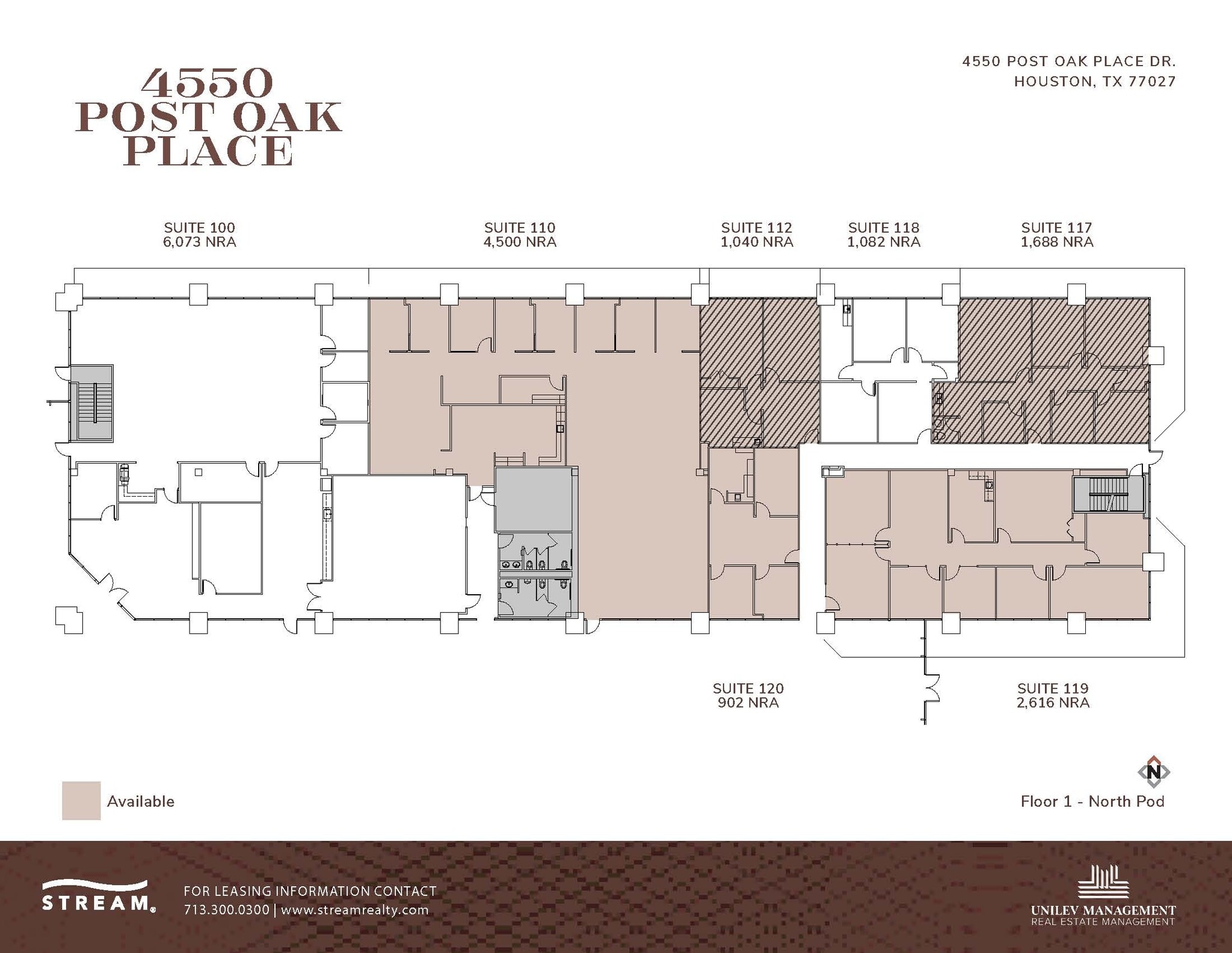 4550 Post Oak Place Dr, Houston, TX à vendre Plan d’étage– Image 1 sur 1