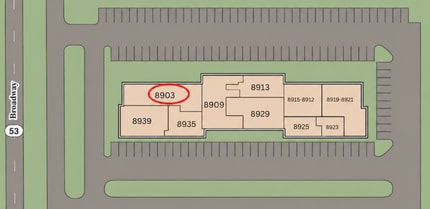 8915 Broadway, Merrillville, IN à louer Plan de site– Image 2 sur 2