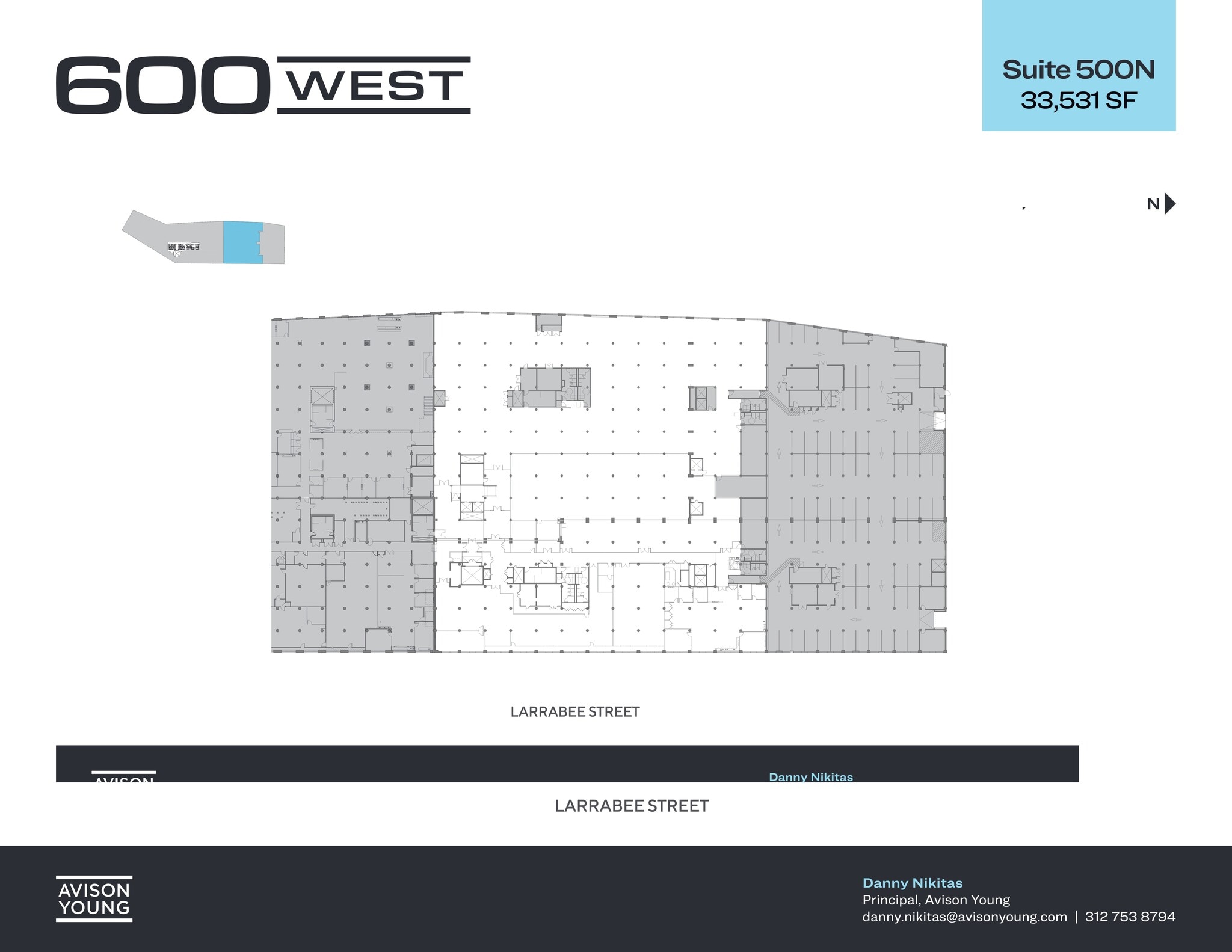 600 W Chicago Ave, Chicago, IL à louer Plan de site– Image 1 sur 9