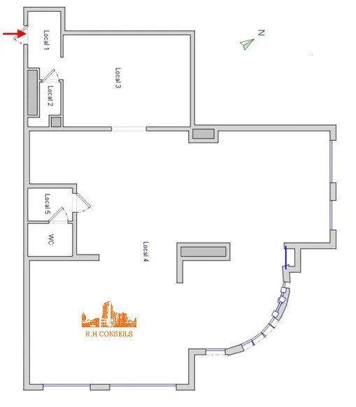 Rue Pierre Brossolette, Le Plessis-Bouchard à louer - Plan d’étage – Image 2 sur 2