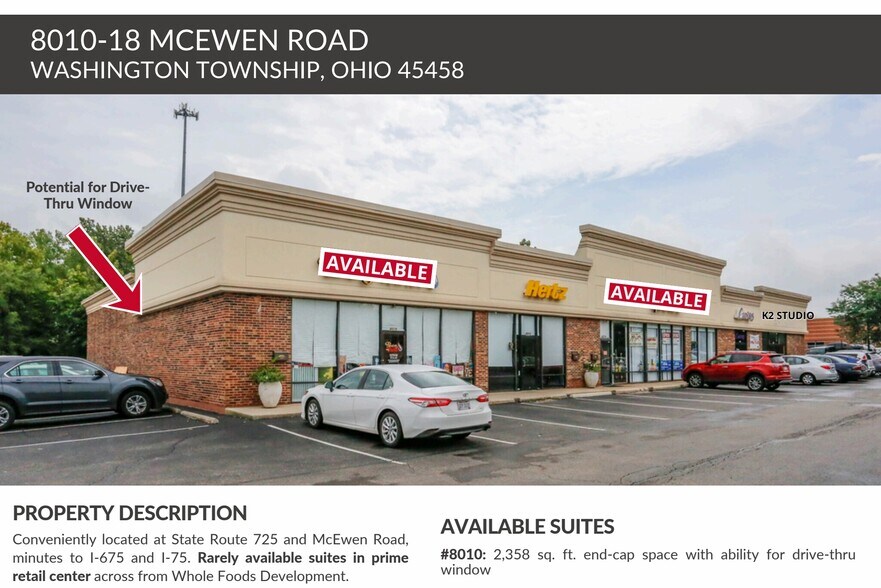 8010-8018 McEwen Rd, Centerville, OH à louer - Photo de l’immeuble – Image 3 sur 4