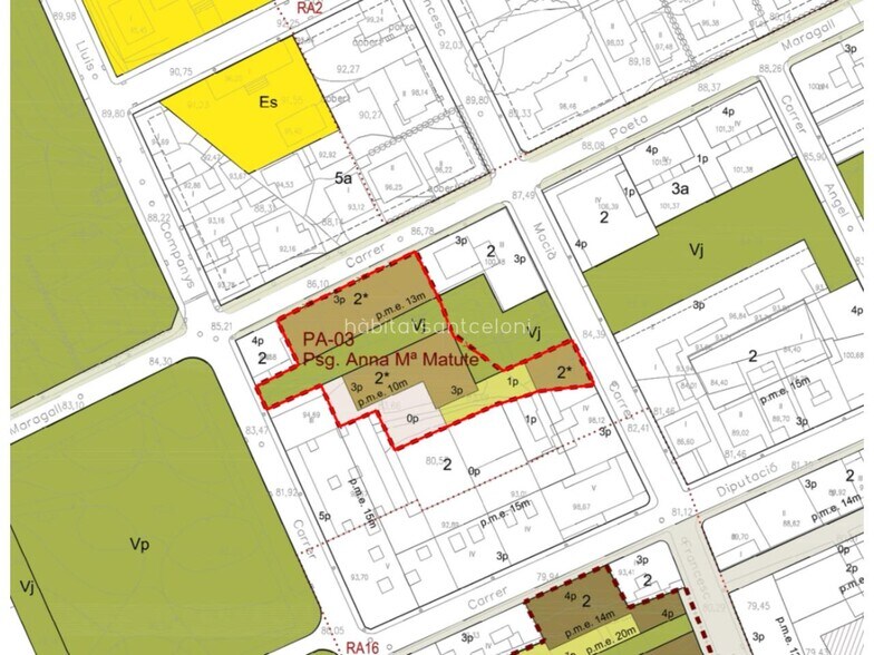 Carrer Del Poeta Joan Maragall, 13, Montmeló, Barcelona à vendre - Plan cadastral – Image 2 sur 4