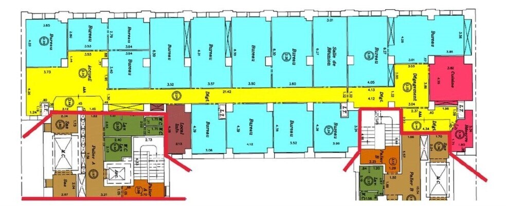 10 Rue Mercoeur, Paris à louer - Plan d’étage – Image 3 sur 4