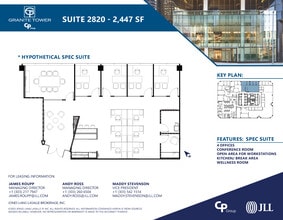1099 18th St, Denver, CO à louer Plan d’étage– Image 2 sur 3