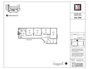550 Alden Rd, Markham, ON à louer Plan d’étage– Image 1 sur 1