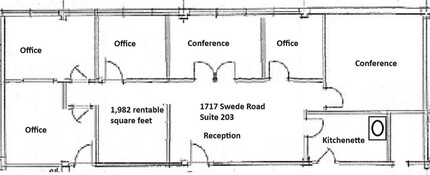 1717 Swede Rd, Blue Bell, PA à louer Plan d’étage– Image 1 sur 1