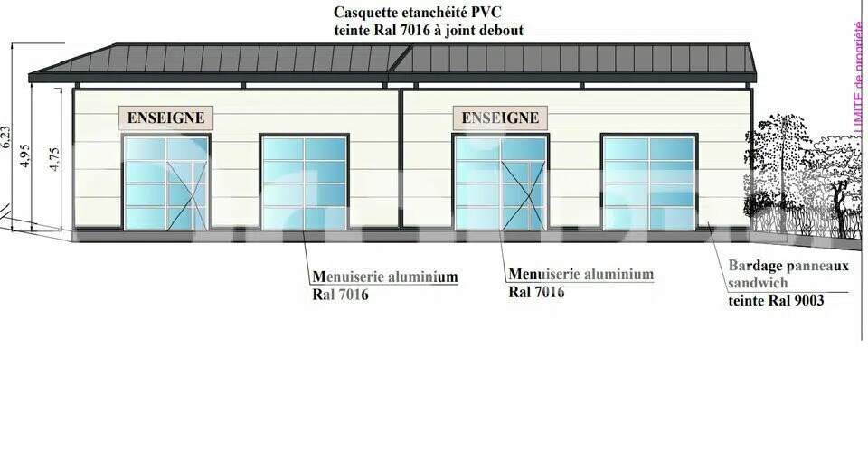 Local commercial dans Boisseuil à louer - Photo de l’immeuble – Image 2 sur 4
