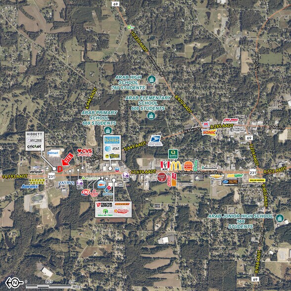 N Brindlee Mountain Road, Arab, AL à vendre - Aérien – Image 1 sur 2