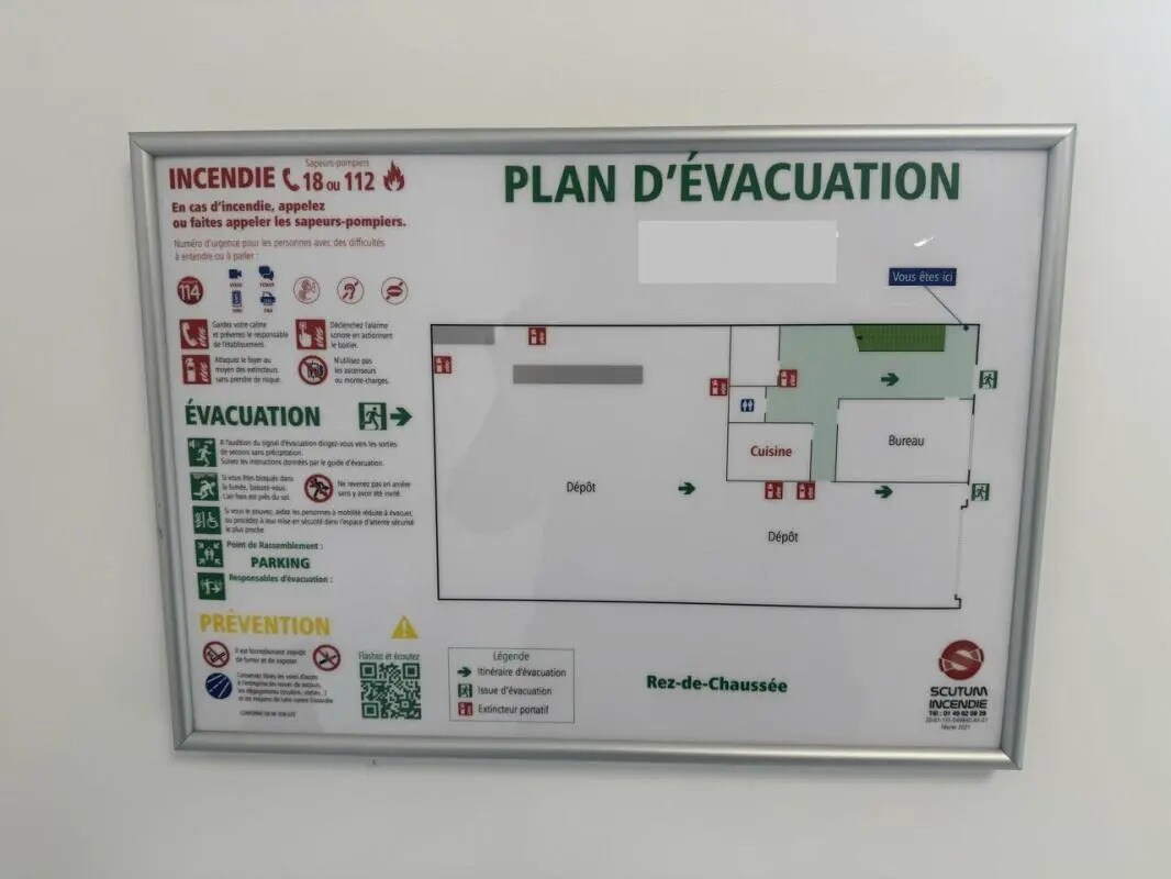 Local d’activités dans Cormeilles-en-Parisis à louer Plan d’étage– Image 1 sur 2