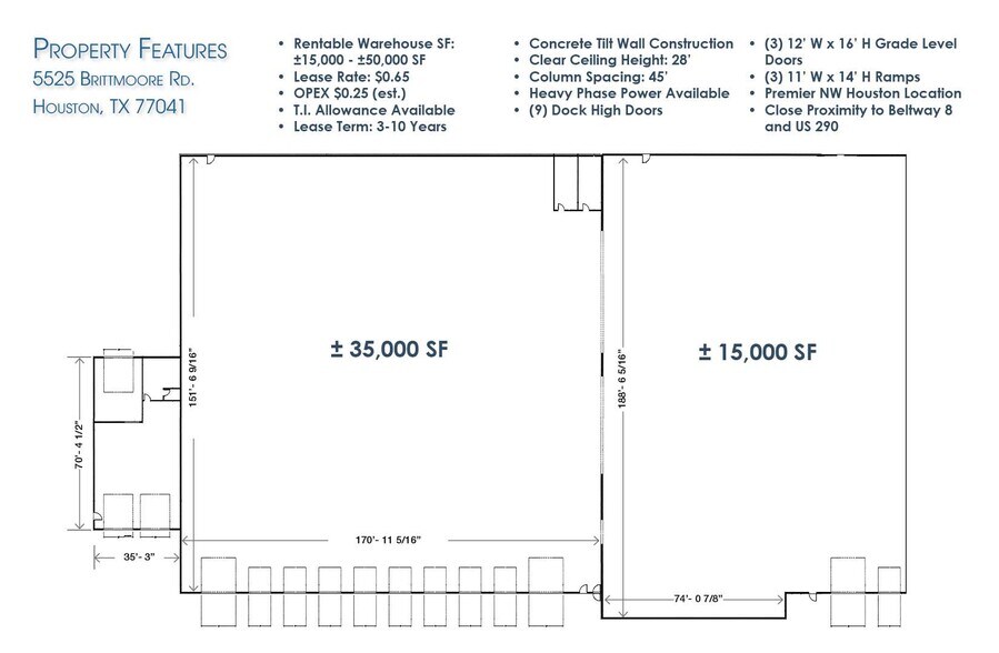 5525 Brittmoore Rd, Houston, TX à louer - Photo de l’immeuble – Image 2 sur 15