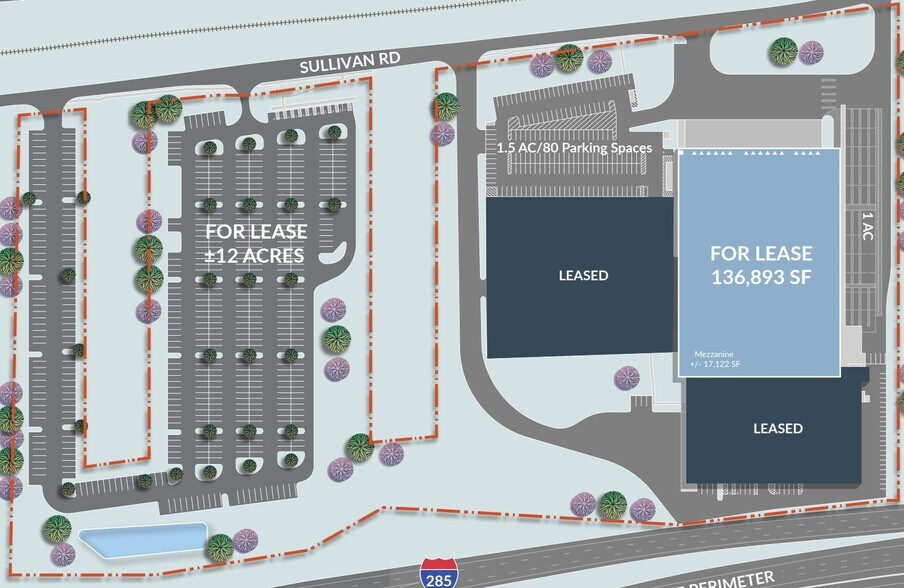 2856 Sullivan Rd, College Park, GA à louer - Plan de site – Image 3 sur 3