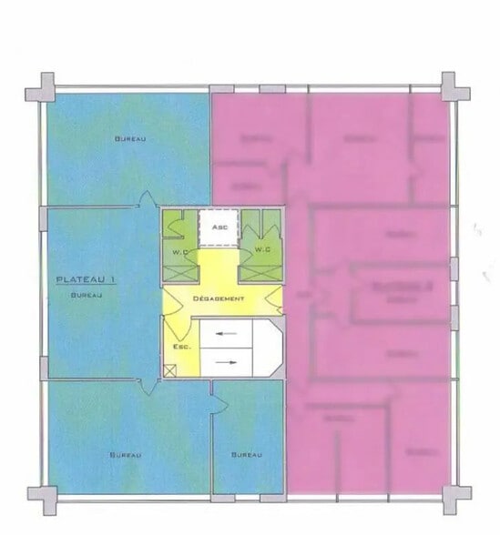 Bureau dans Caen à louer - Plan d’étage – Image 3 sur 3