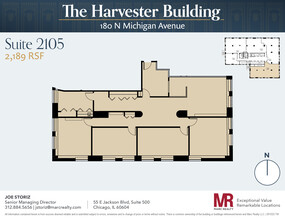 180 N Michigan Ave, Chicago, IL à louer Plan d’étage– Image 1 sur 8