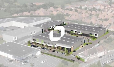 Quesnoy-sur-Deûle - Vue aérienne vue de carte