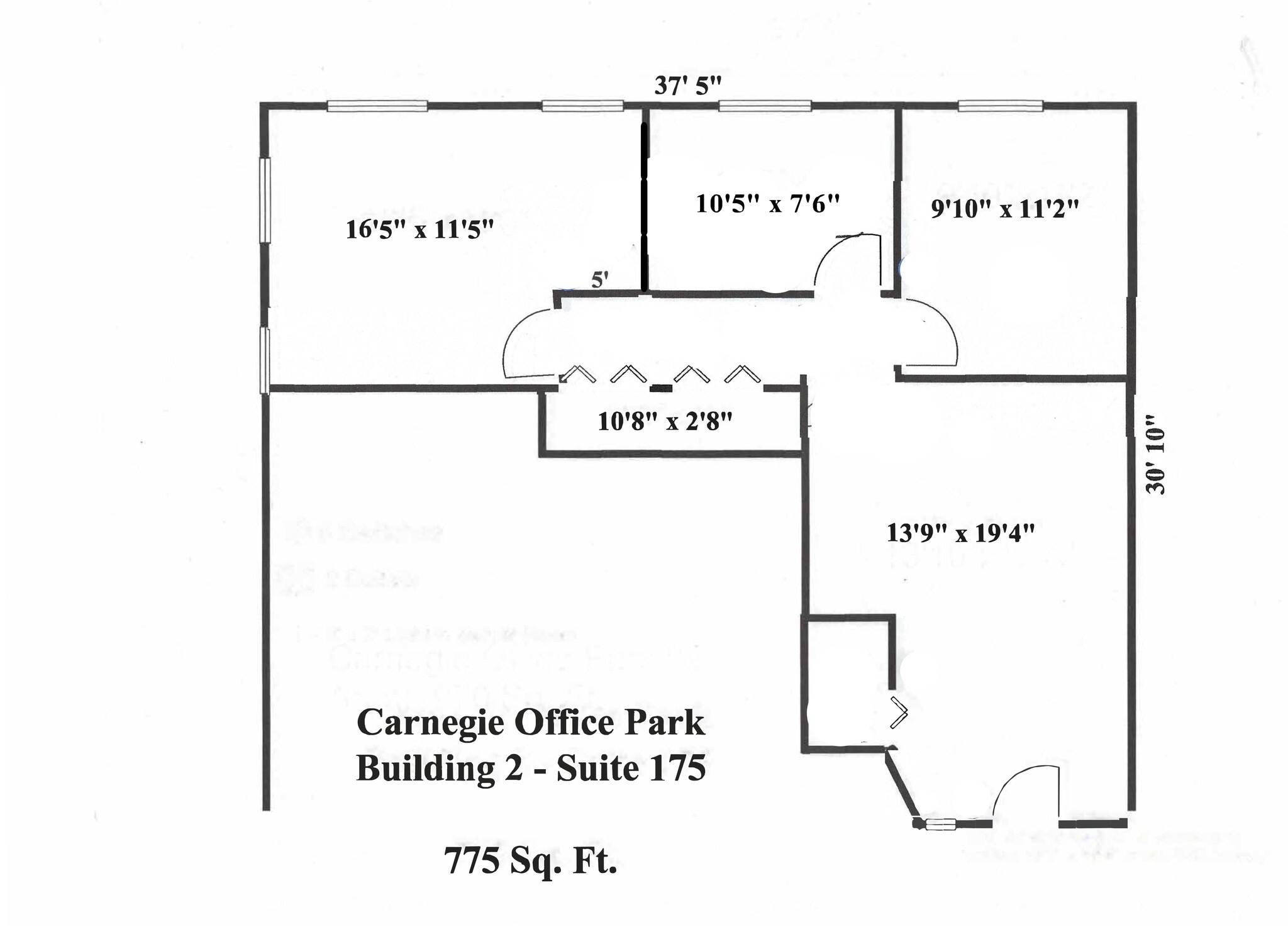 600 N Bell Ave, Carnegie, PA à louer Plan de site– Image 1 sur 1