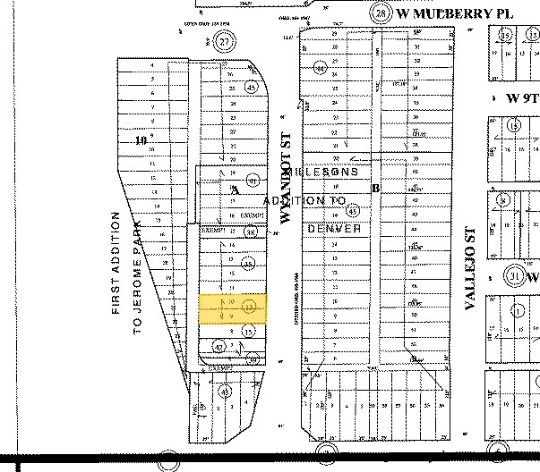845 Wyandot St, Denver, CO à louer - Plan cadastral – Image 3 sur 4