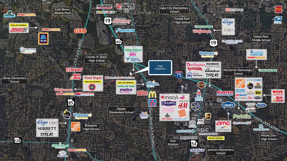 281 Upper Riverdale Rd, Jonesboro, GA à vendre - Photo de l’immeuble – Image 3 sur 9