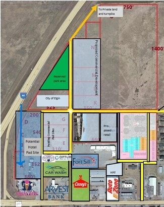 Plus de détails pour 12889 Commerce Dr, Elgin, OK - Terrain à vendre