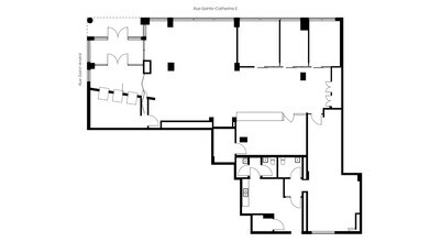 900 Rue Sainte-Catherine E, Montréal, QC à louer Plan d’étage– Image 1 sur 3