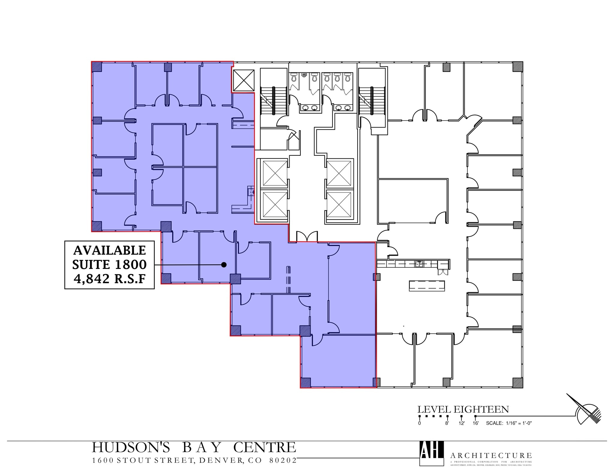 1600 Stout St, Denver, CO à louer Plan de site– Image 1 sur 1