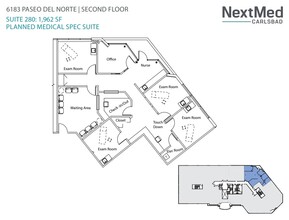 6183 Paseo del Norte, Carlsbad, CA à louer Plan d’étage– Image 1 sur 1
